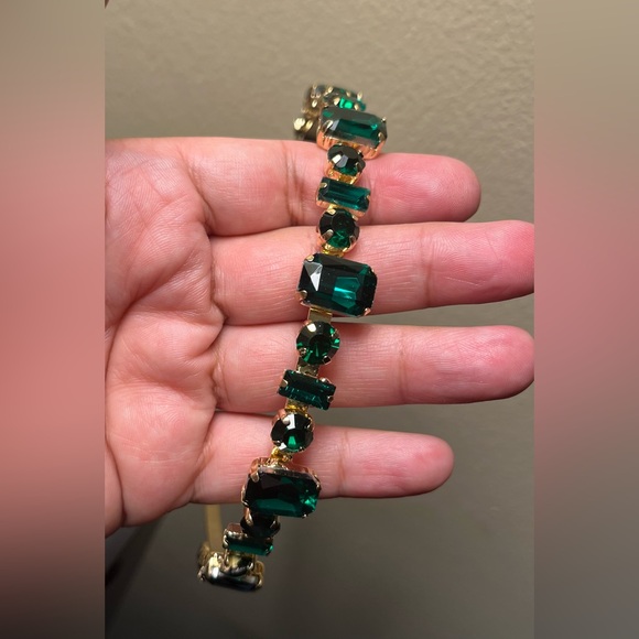 Green and Gold tone metallic headband NWOT - Picture 2 of 6